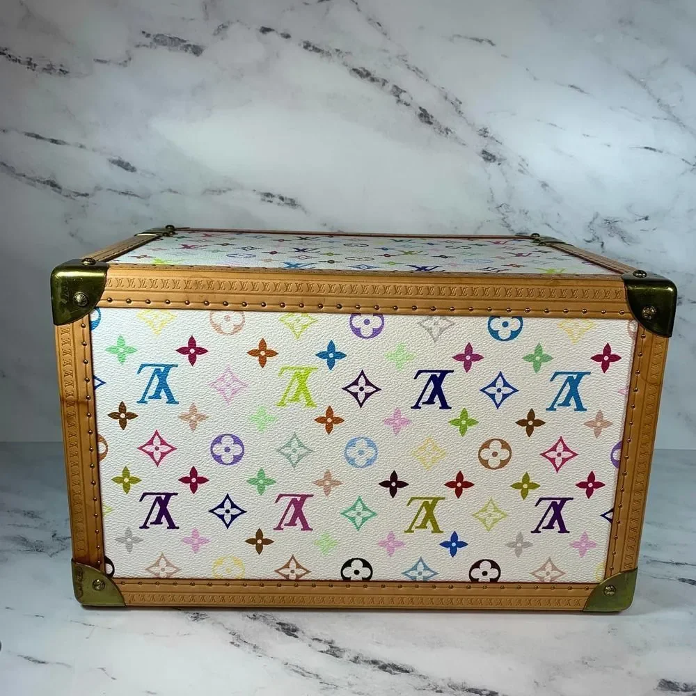 Louis Vuitton Multicolor Boite Pharmacie Monogram Blanc Murakami Trunk LV Case